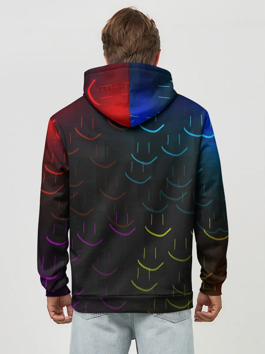 Худи мужской база хлопок / Rainbow smile