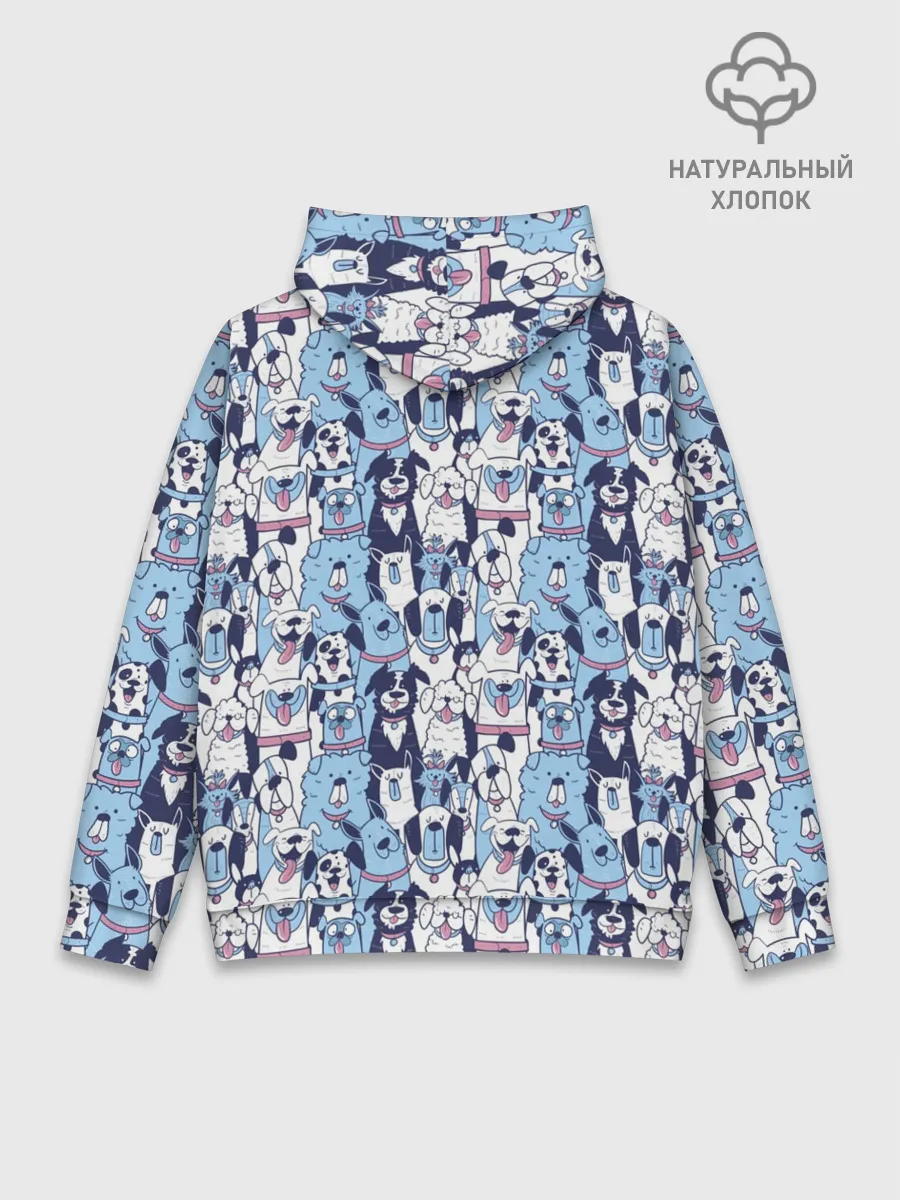 Худи мужской база хлопок / МИЛЫЕ ПЕСИКИ