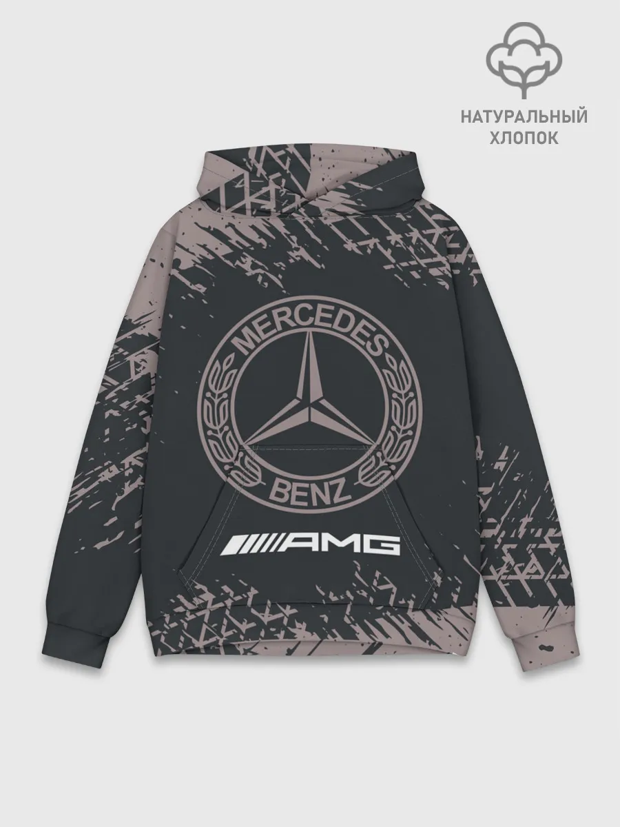 Худи мужской база хлопок / MERCEDES / Мерседес