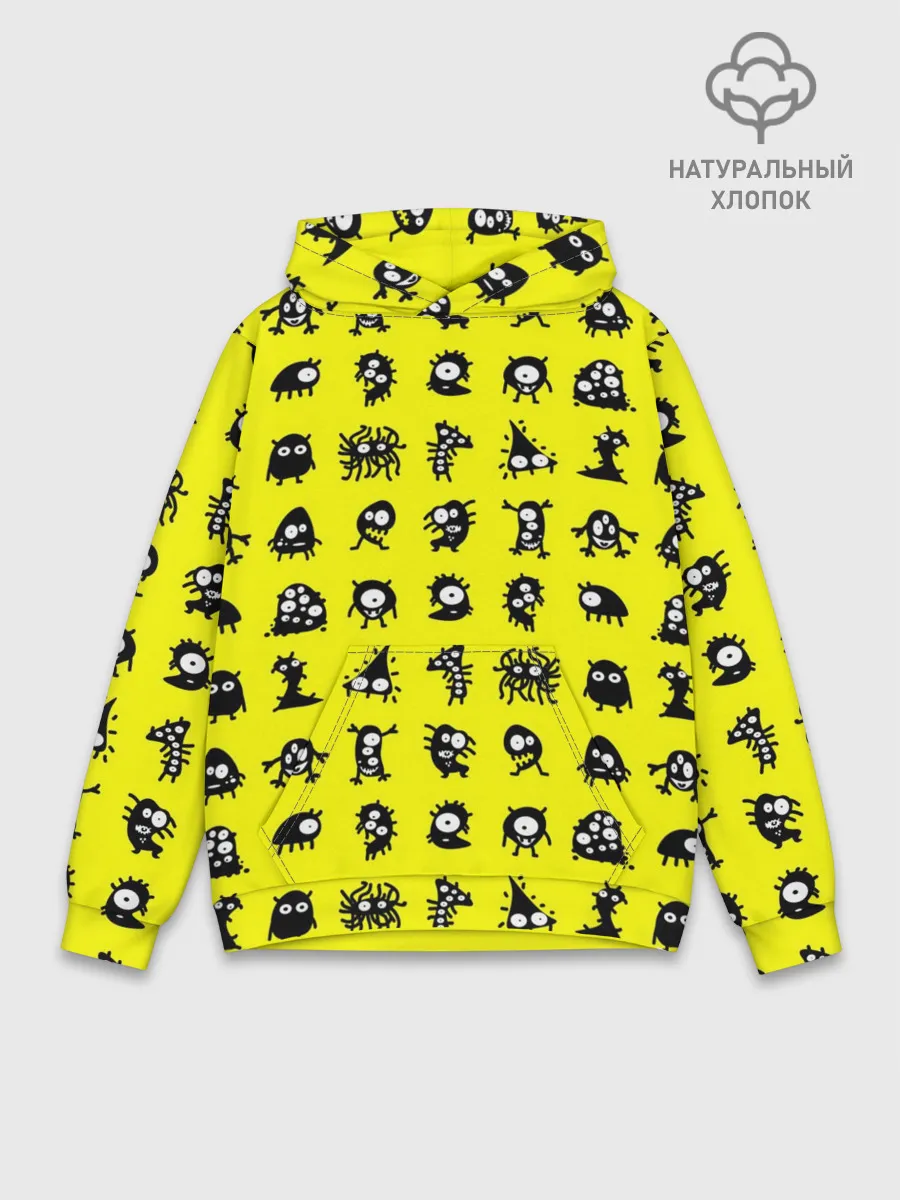 Худи мужской база хлопок / монстры