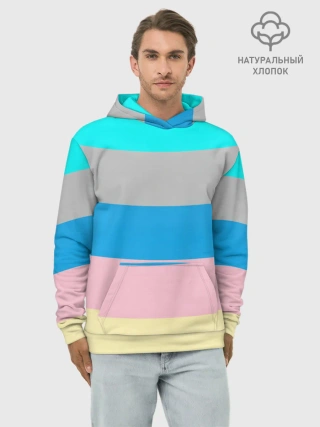 Худи мужской база хлопок / Флаг аниме