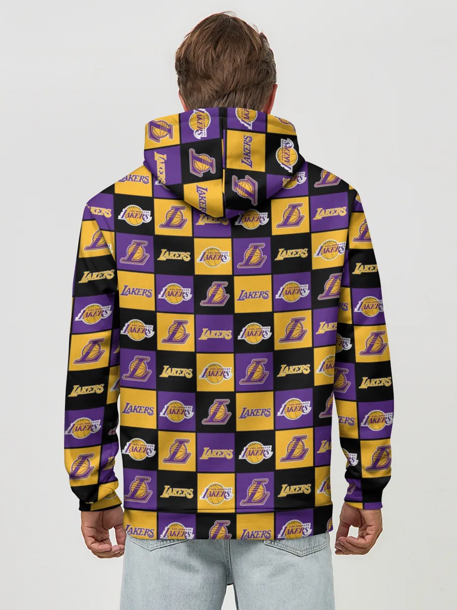 Худи мужской база хлопок / LA LAKERS | ЛЕЙКЕРС
