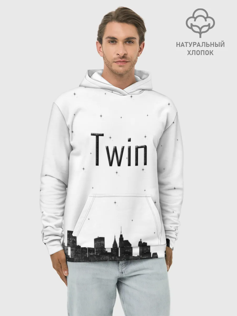 Худи мужской база хлопок / Twin cities