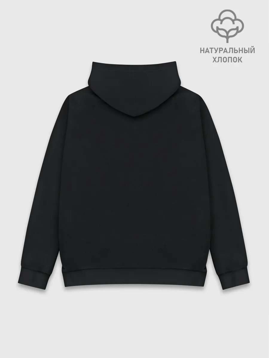 Худи мужской база хлопок / Ночная карта Парижа