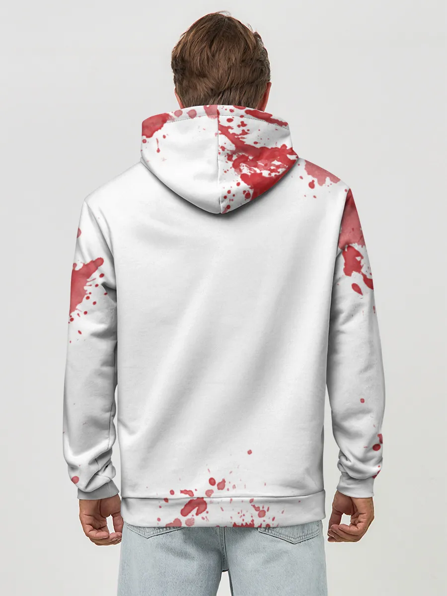 Худи мужской база хлопок / Лицо со шрамом