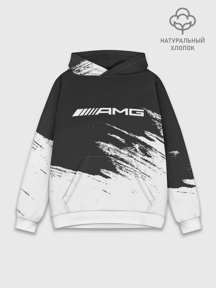 Худи мужской база хлопок / AMG MERCEDES.