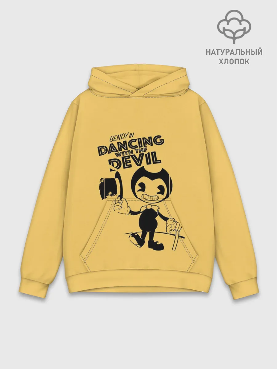 Худи мужской база хлопок / Bendy And The Ink Machine