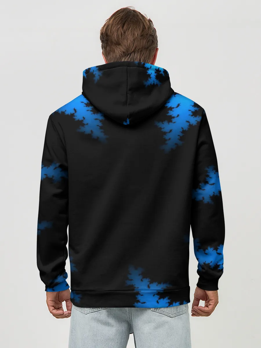 Худи мужской база хлопок / Морозный узор