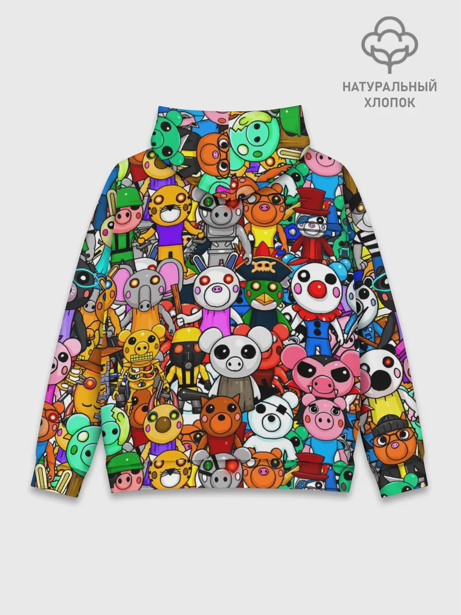 Худи мужской база хлопок / ROBLOX PIGGY