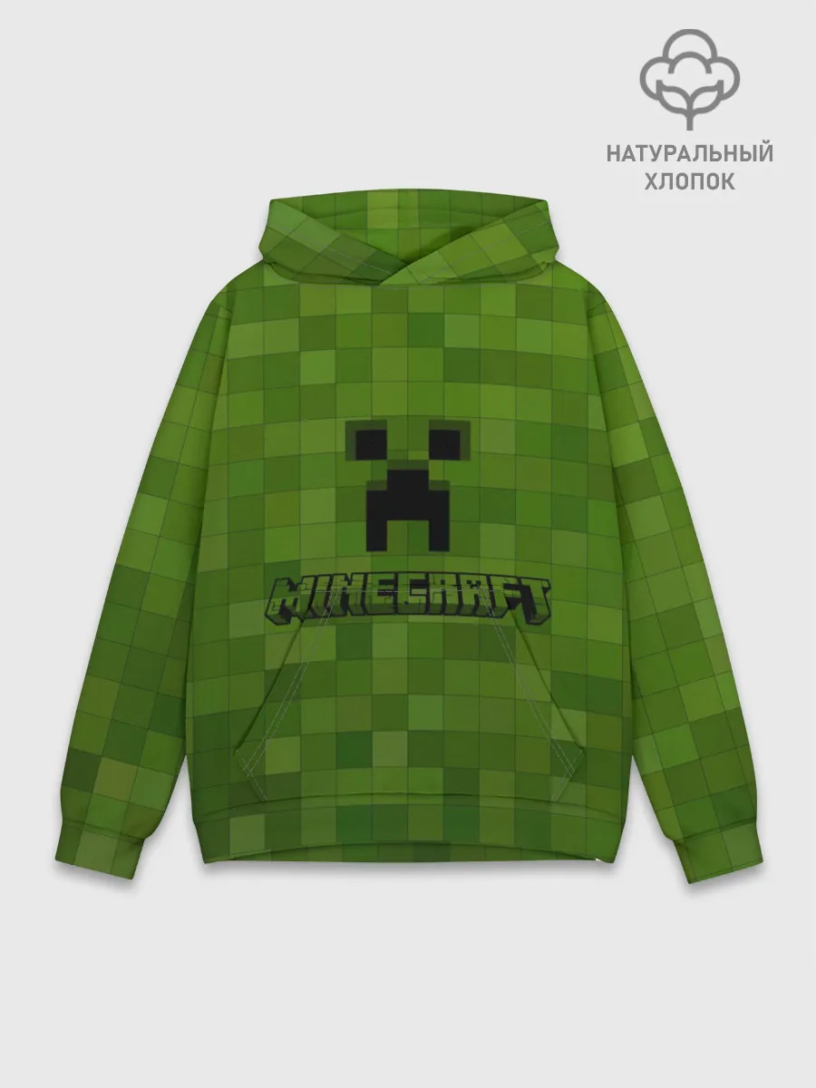 Худи мужской база хлопок / Minecraft