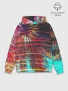 Худи мужской база хлопок / Palm glitch art
