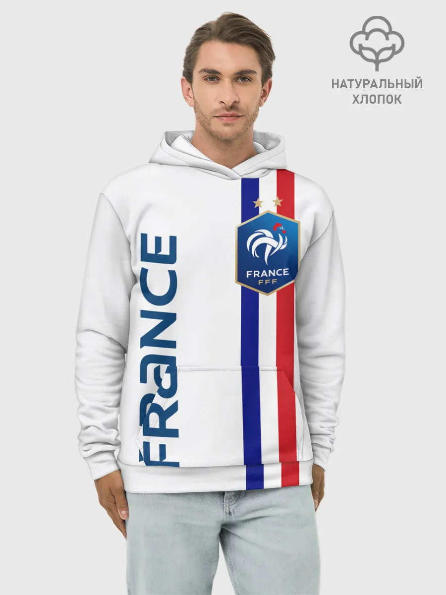 Худи мужской база хлопок / СБОРНАЯ ФРАНЦИЯ