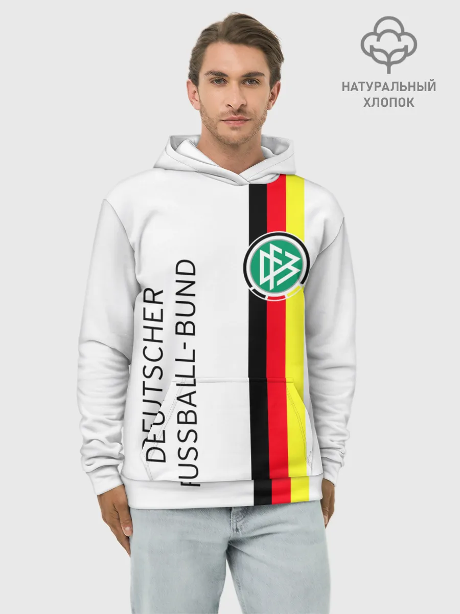 Худи мужской база хлопок / СБОРНАЯ ГЕРМАНИЯ