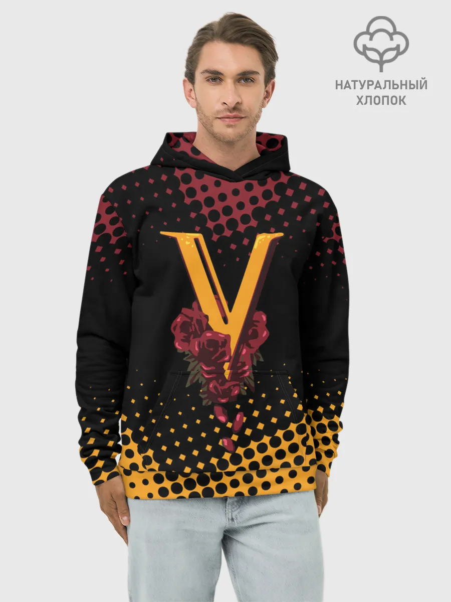 Худи мужской база хлопок / CYBERPUNK 2077 / VALENTINO.