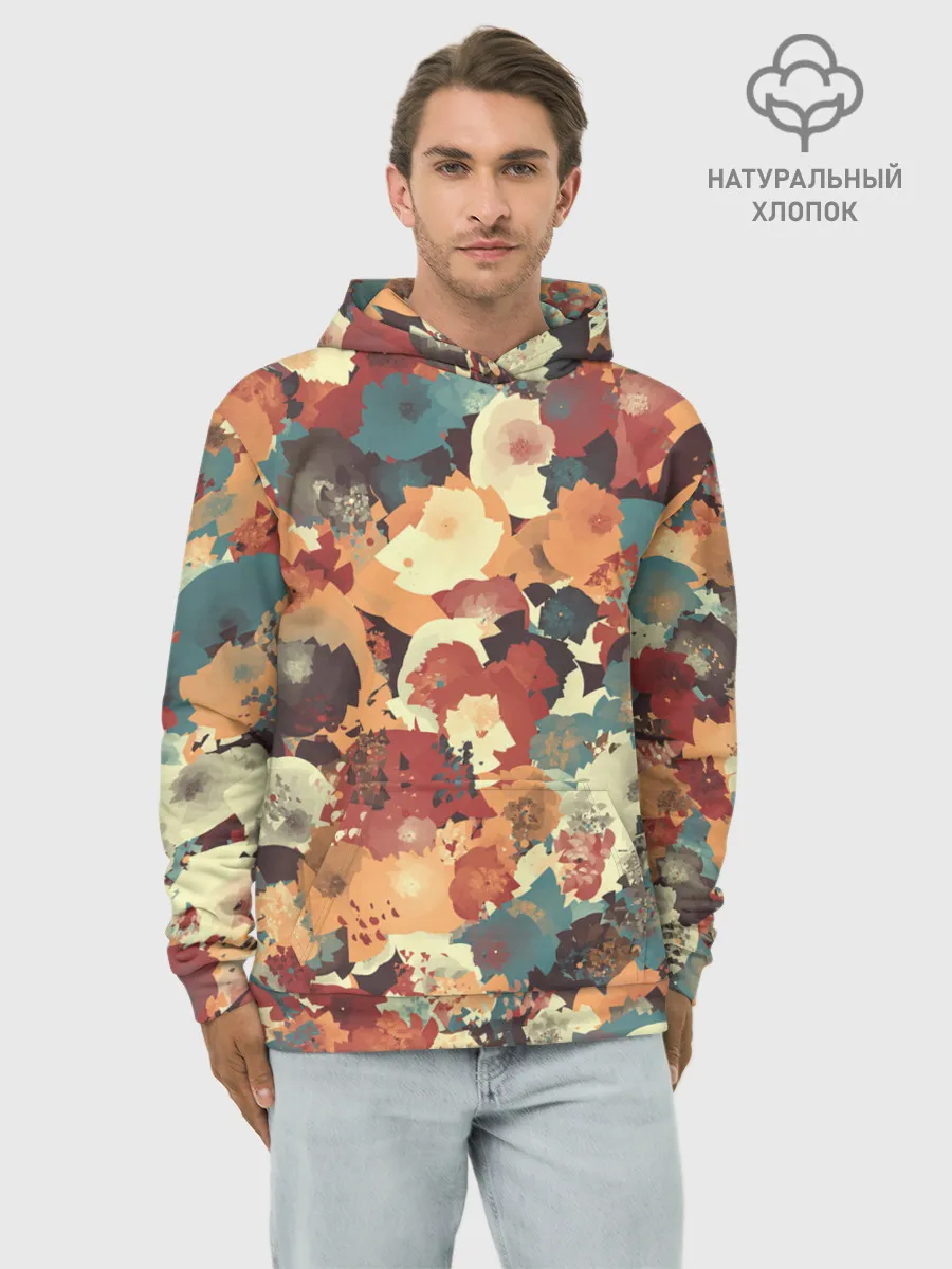 Худи мужской база хлопок / Осенние цвета