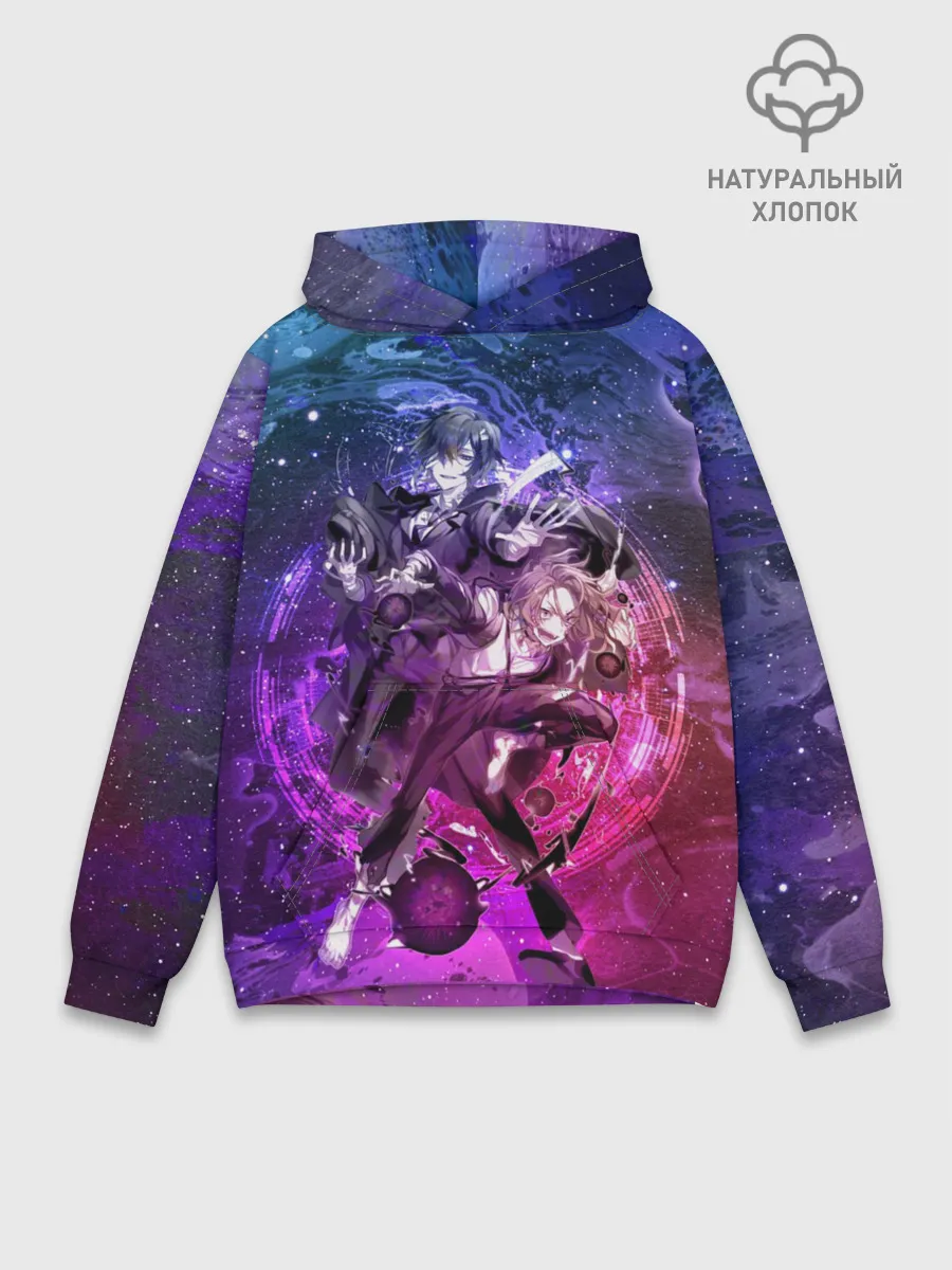 Худи мужской база хлопок / Дазай и Чуя