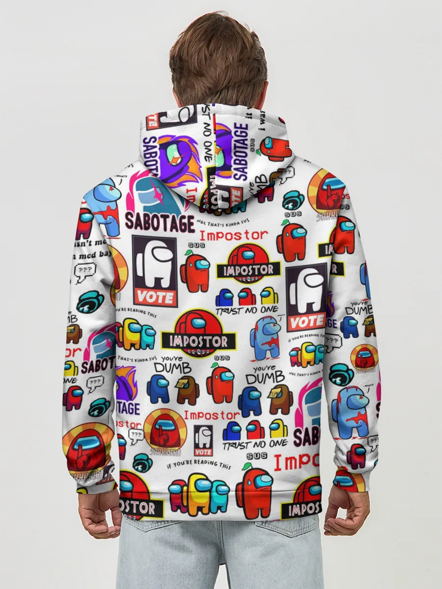 Худи мужской база хлопок / AMONG US