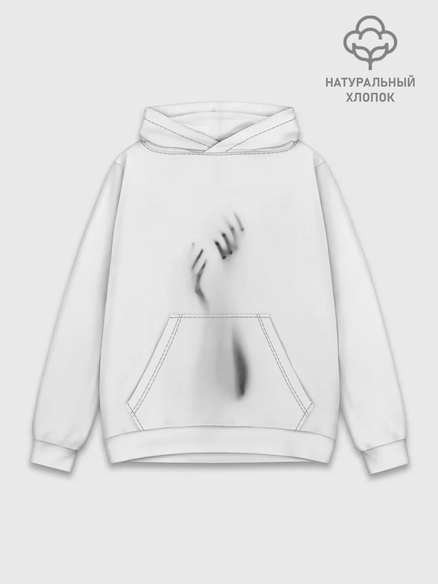 Худи мужской база хлопок / Руки за стеклом