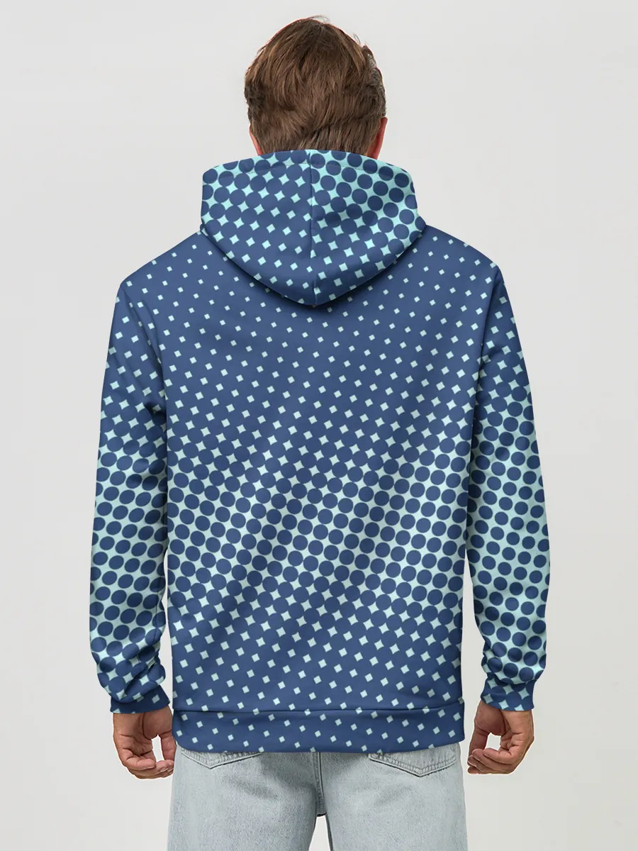 Худи мужской база хлопок / Хаотичный горошек