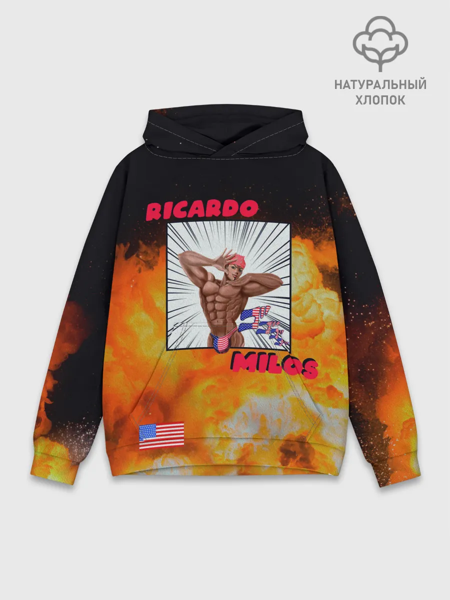 Худи мужской база хлопок / Big Ricardo