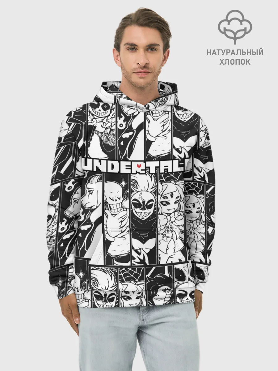 Худи мужской база хлопок / UNDERTALE