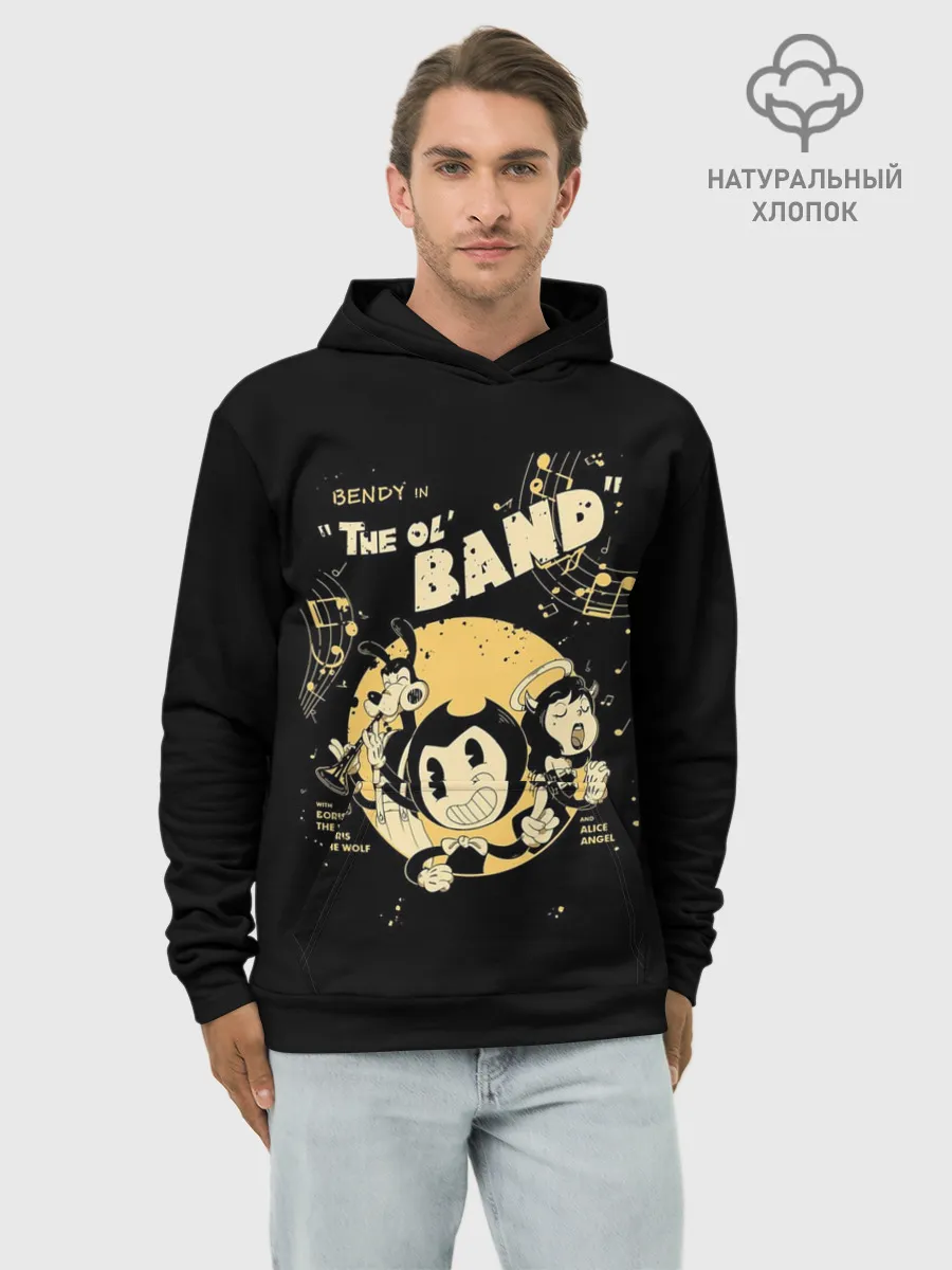 Худи мужской база хлопок / Bendy And The Ink Machine