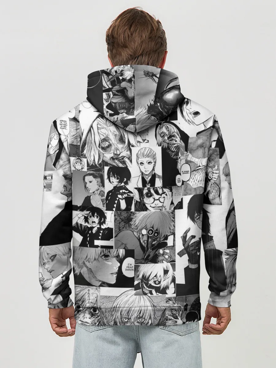 Худи мужской база хлопок / Токийский гуль