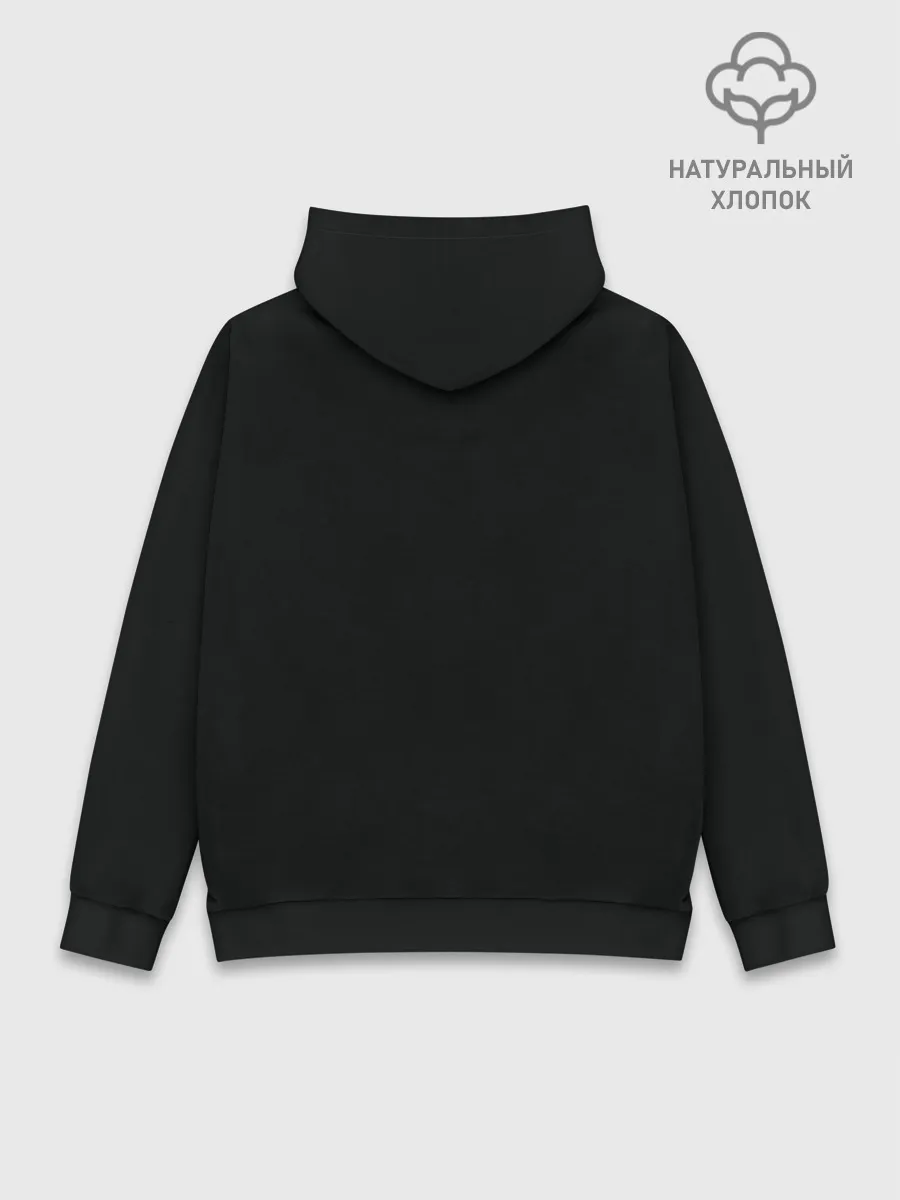 Худи мужской база хлопок / Хэллоуин Кот