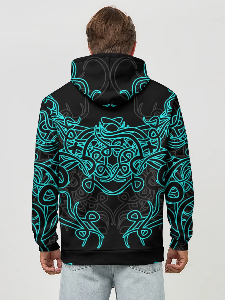 Худи мужской база хлопок / Узоры магия