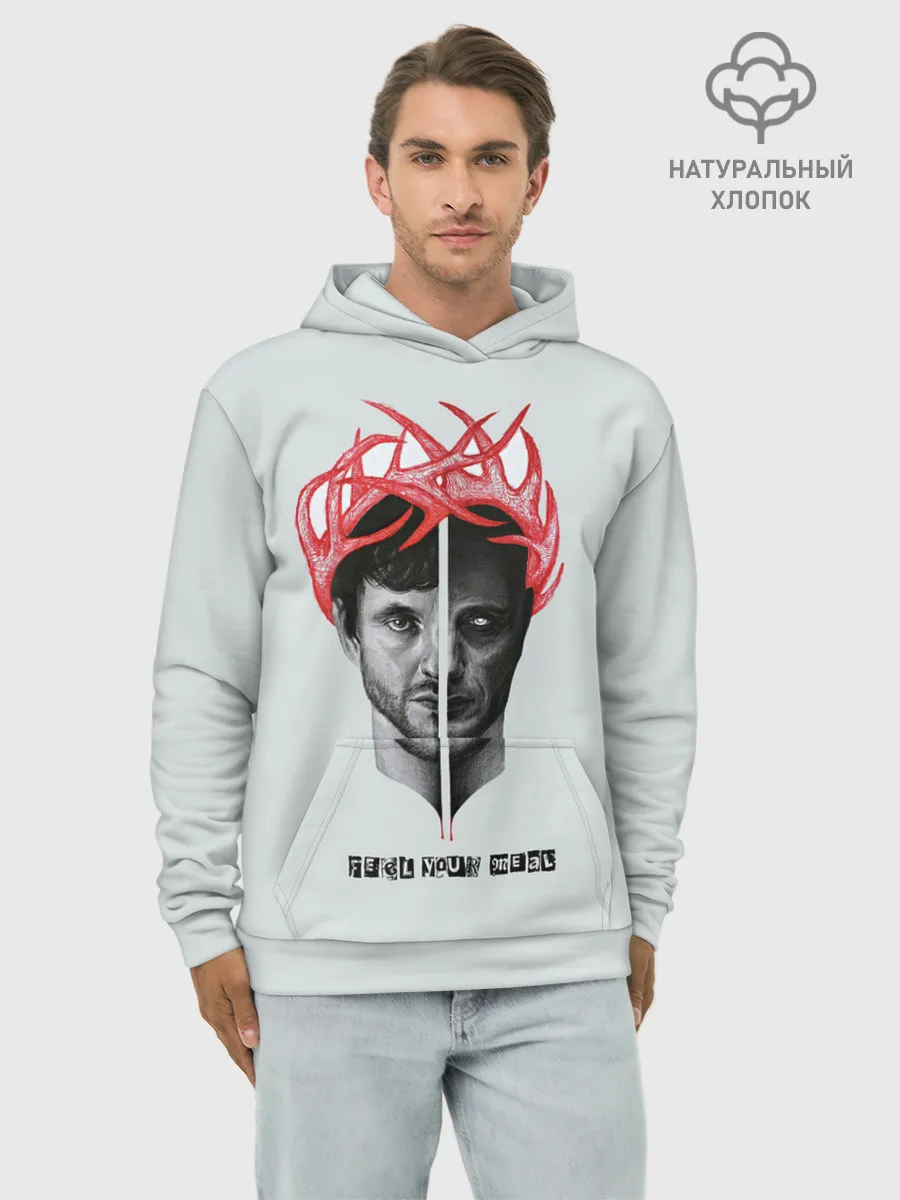 Худи мужской база хлопок / Hannibal
