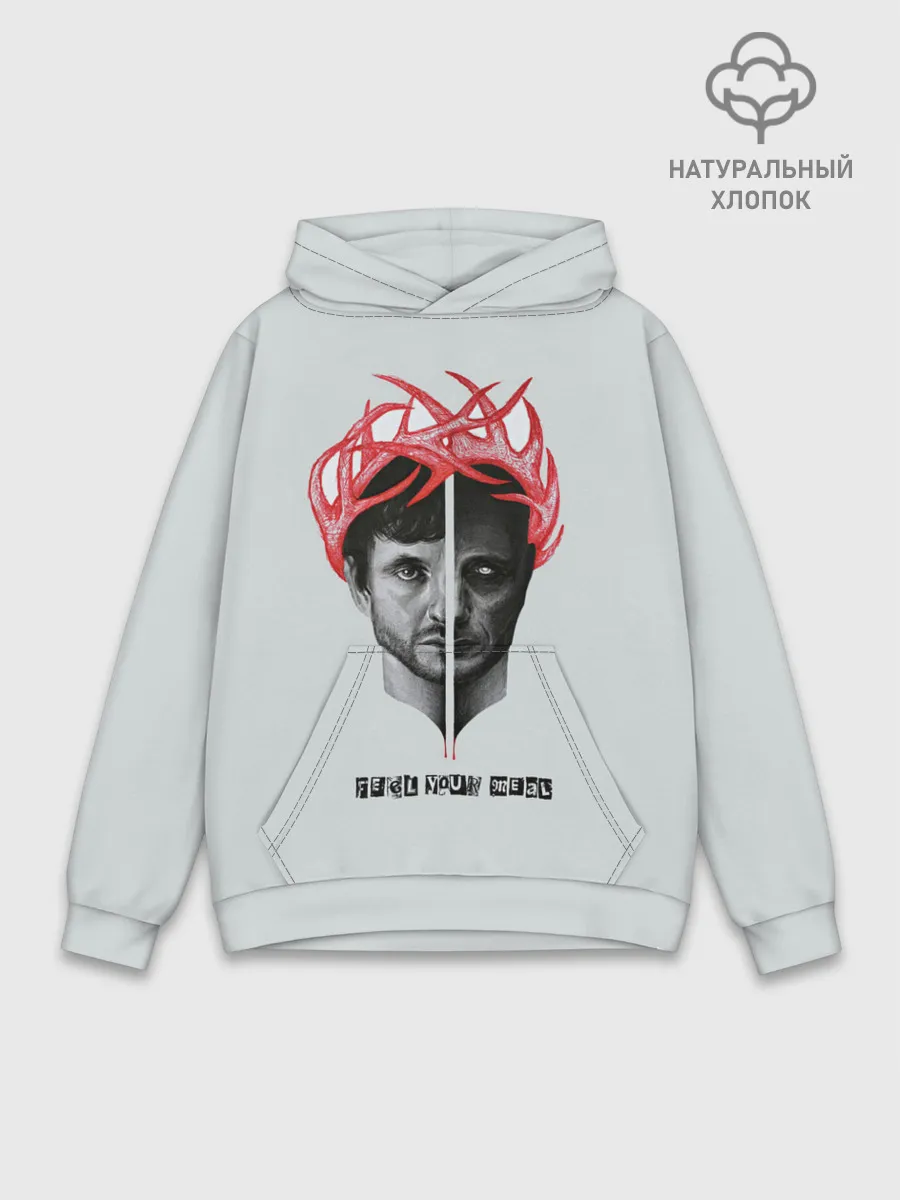 Худи мужской база хлопок / Hannibal