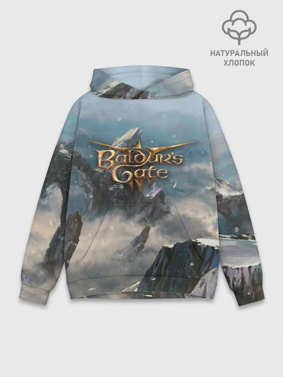Худи мужской база хлопок / Baldurs Gate