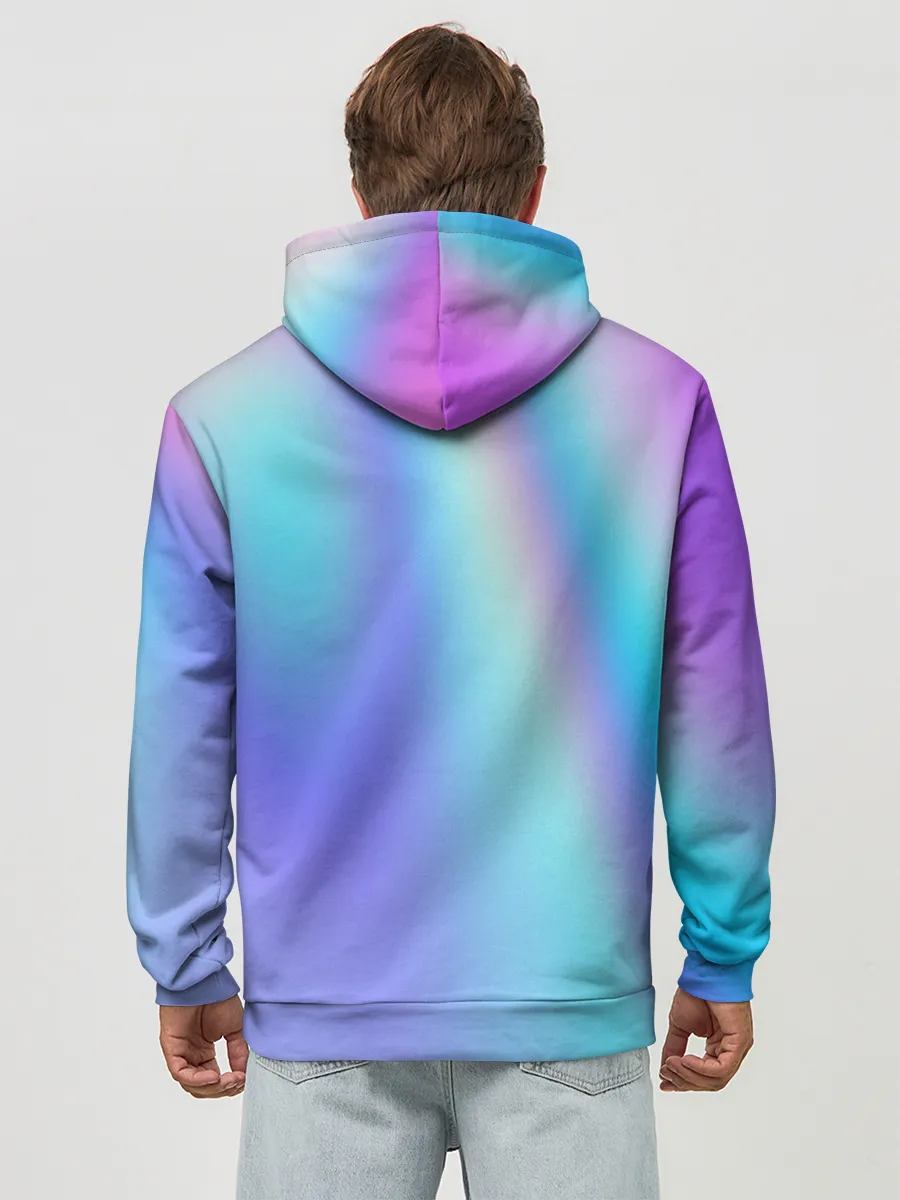 Худи мужской база хлопок / СИЯЙ