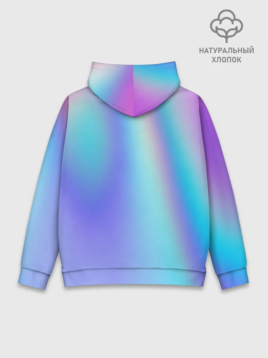 Худи мужской база хлопок / СИЯЙ