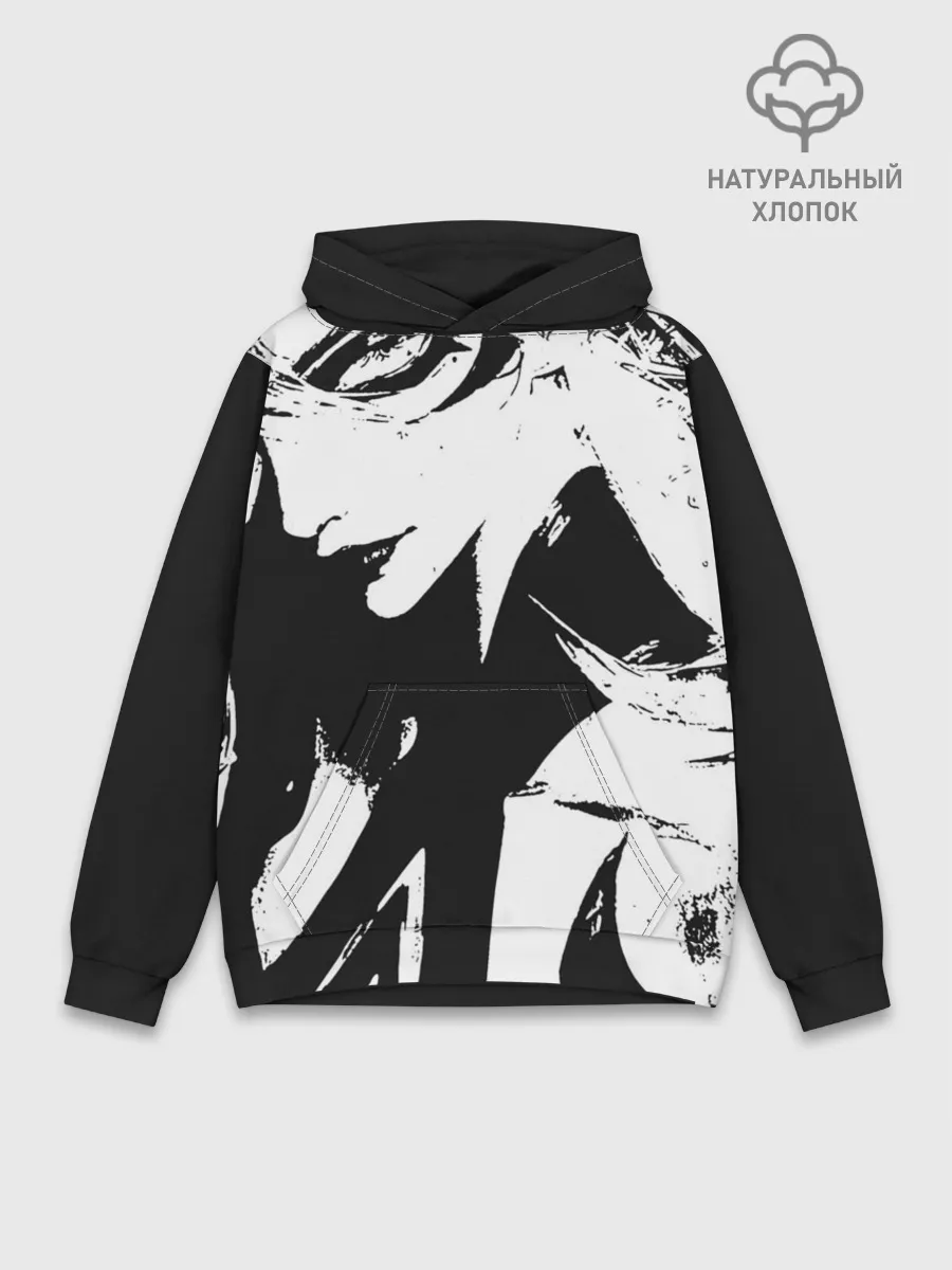 Худи мужской база хлопок / Темная космическая Люкс