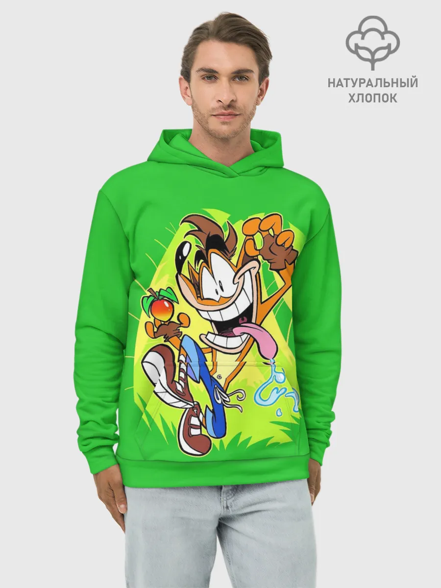 Худи мужской база хлопок / CRASH BANDICOOT