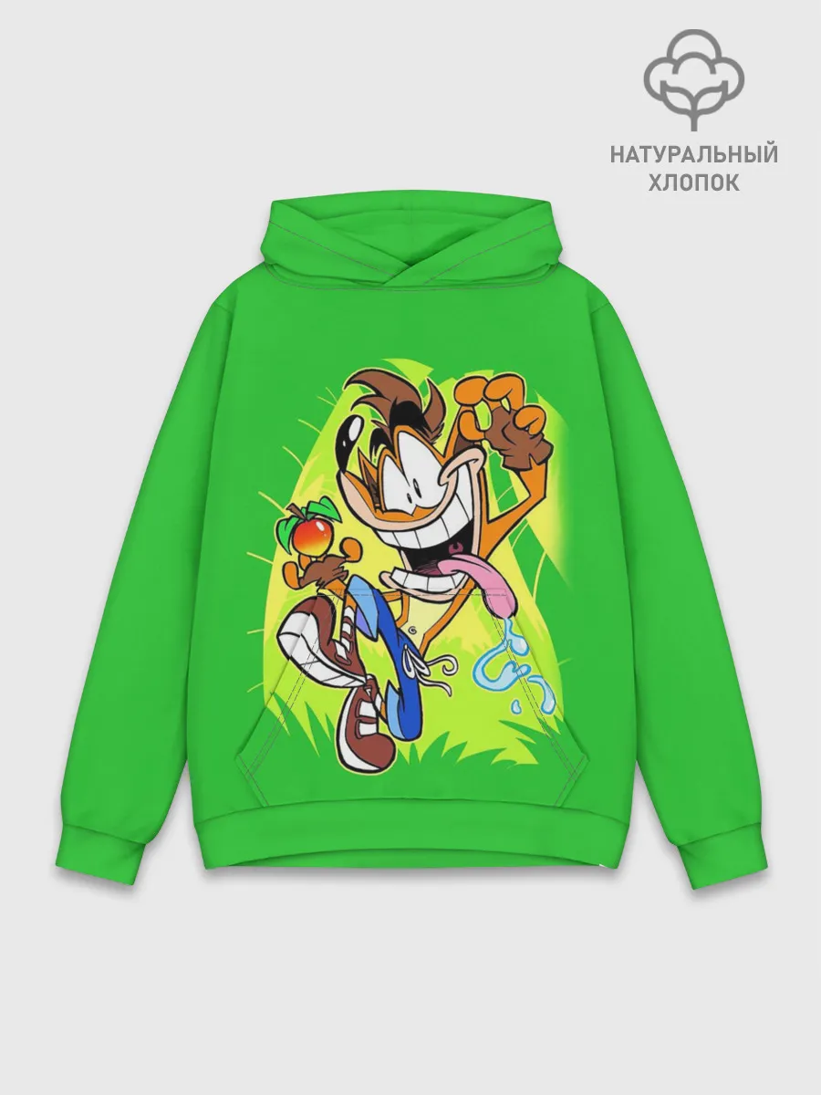 Худи мужской база хлопок / CRASH BANDICOOT