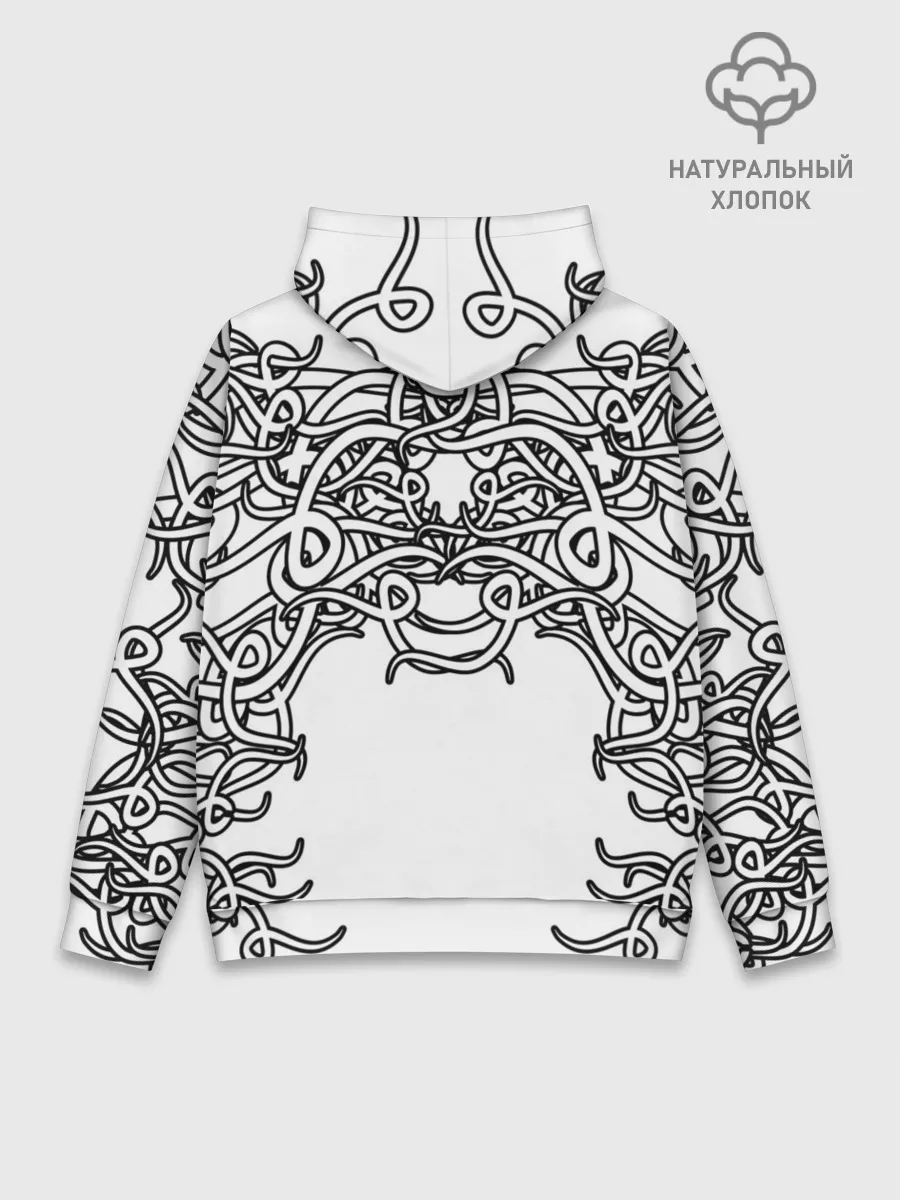 Худи мужской база хлопок / Фэнтези мотылёк