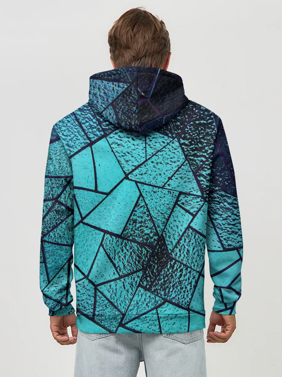 Худи мужской база хлопок / НЕОНОВЫЙ ВИТРАЖ