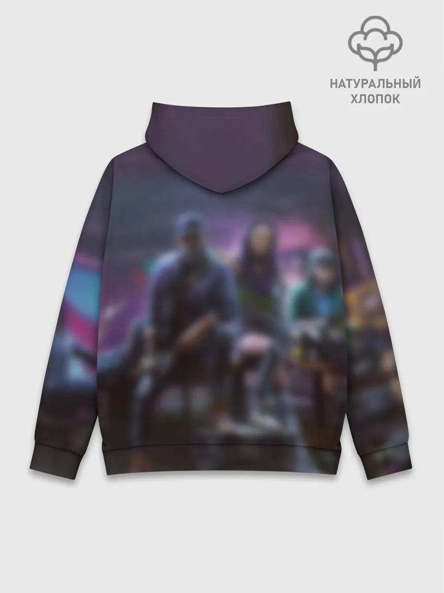 Худи мужской база хлопок / Watch dogs