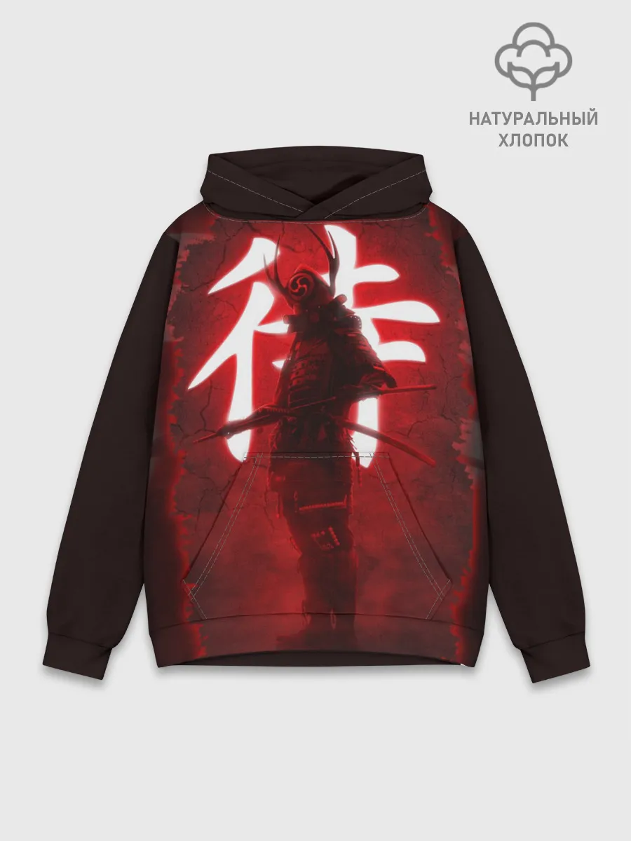 Худи мужской база хлопок / NEON SAMURAI