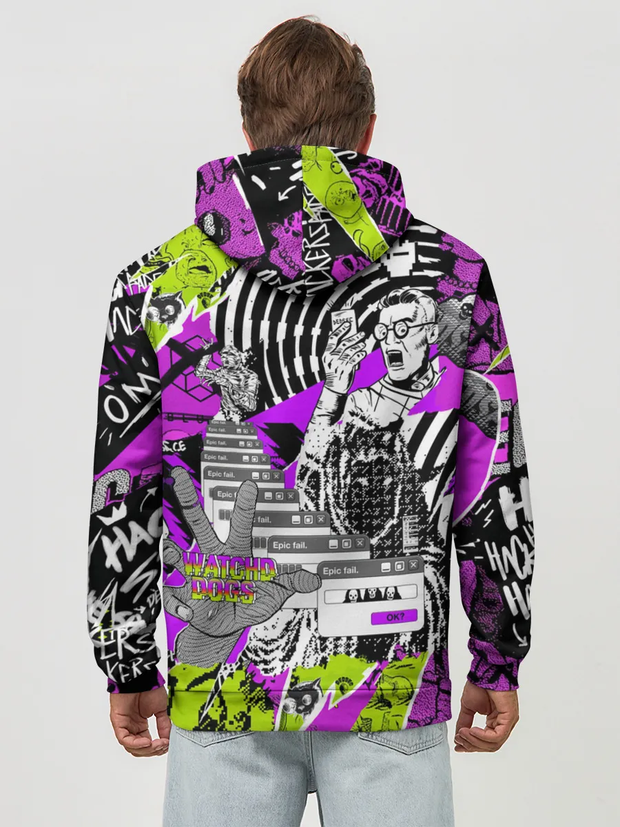 Худи мужской база хлопок / Watch Dogs: Legion