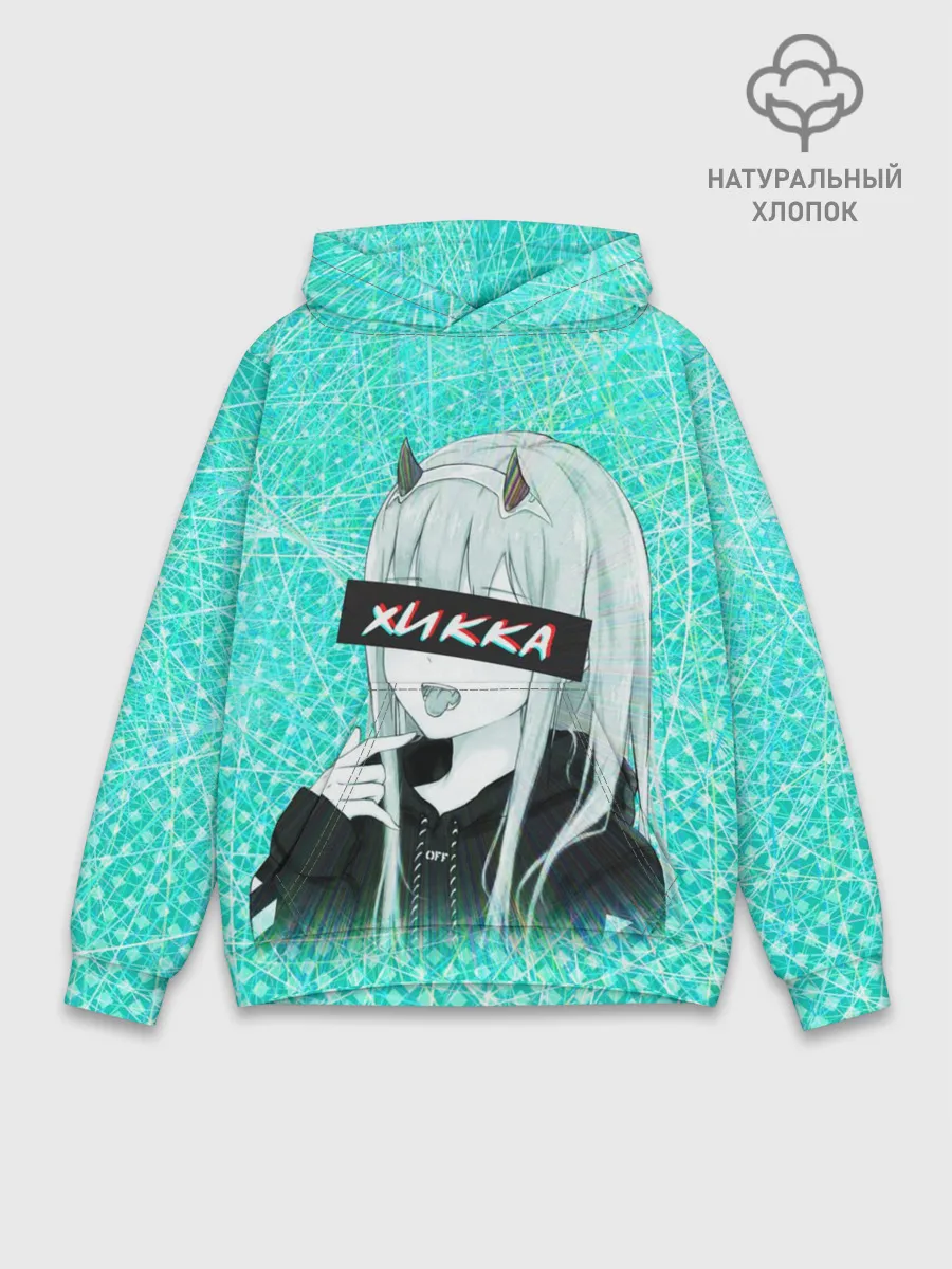 Худи мужской база хлопок / Zero Two Хикка