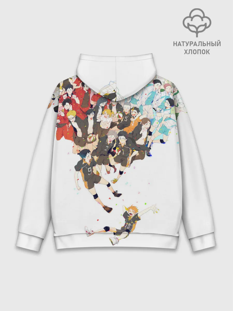 Худи мужской база хлопок / Все герои Haikyuu