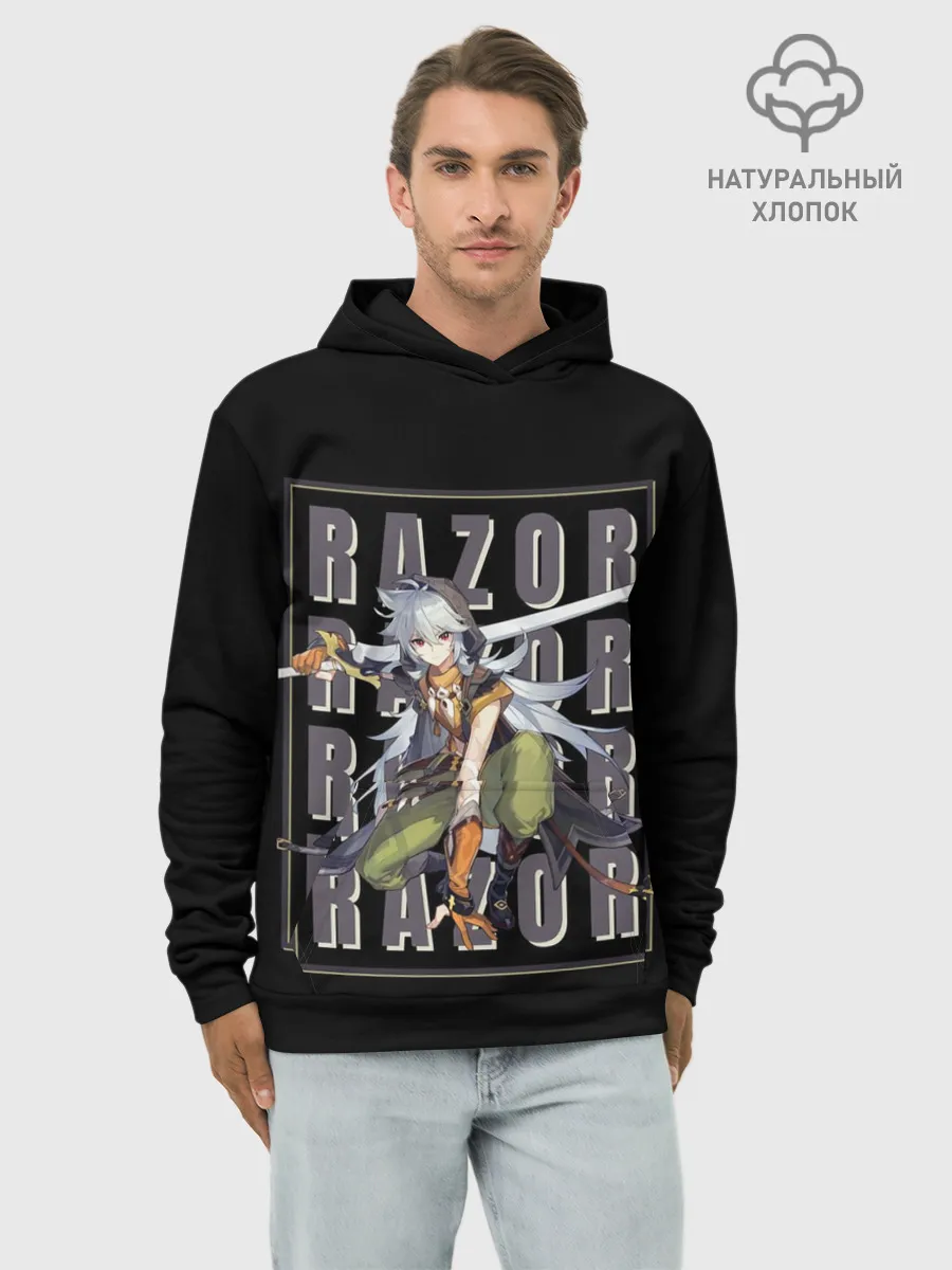 Худи мужской база хлопок / Genshin Impact