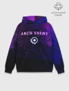 Худи мужской база хлопок / Arch Enemy. Neon logo