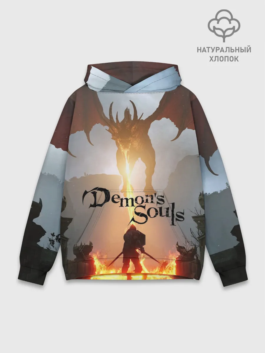 Худи мужской база хлопок / Demons Souls