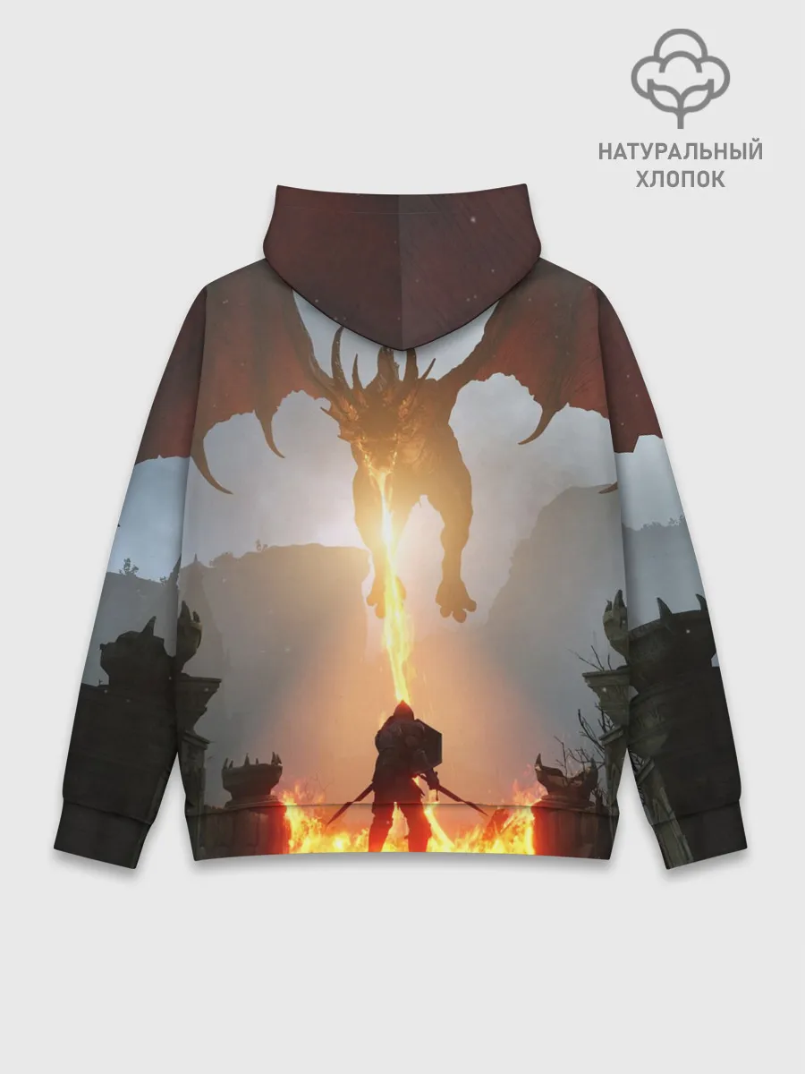 Худи мужской база хлопок / Demons Souls