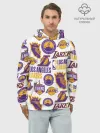Худи мужской база хлопок / LAKERS LOGO