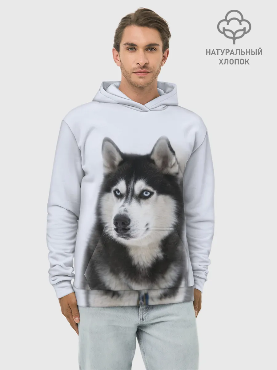 Худи мужской база хлопок / ХАСКИ